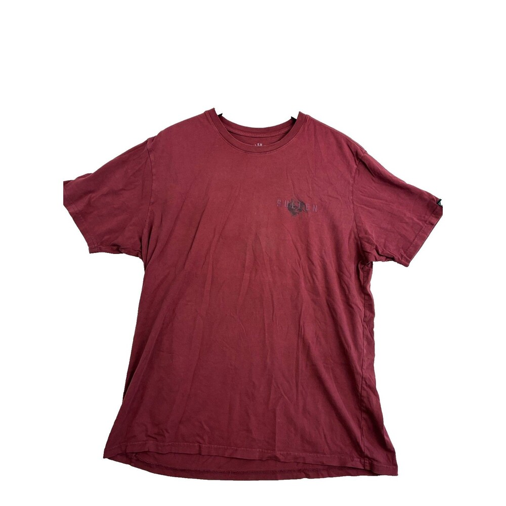 Men’s Sullen Art Collective T-Shirt XL Burgundy Red Graphic Tattoo Art Tee
